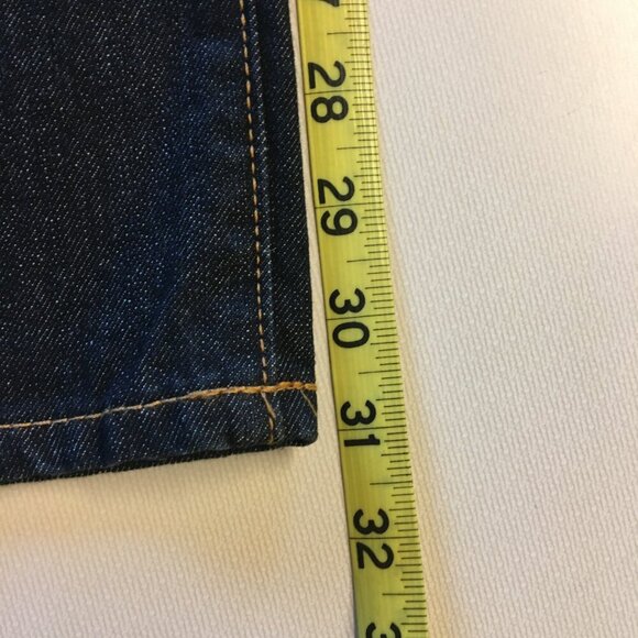 Aeropostale Jeans Mens Size 38 Straight Button Fly Dark Wash Whiskering - Picture 10 of 13